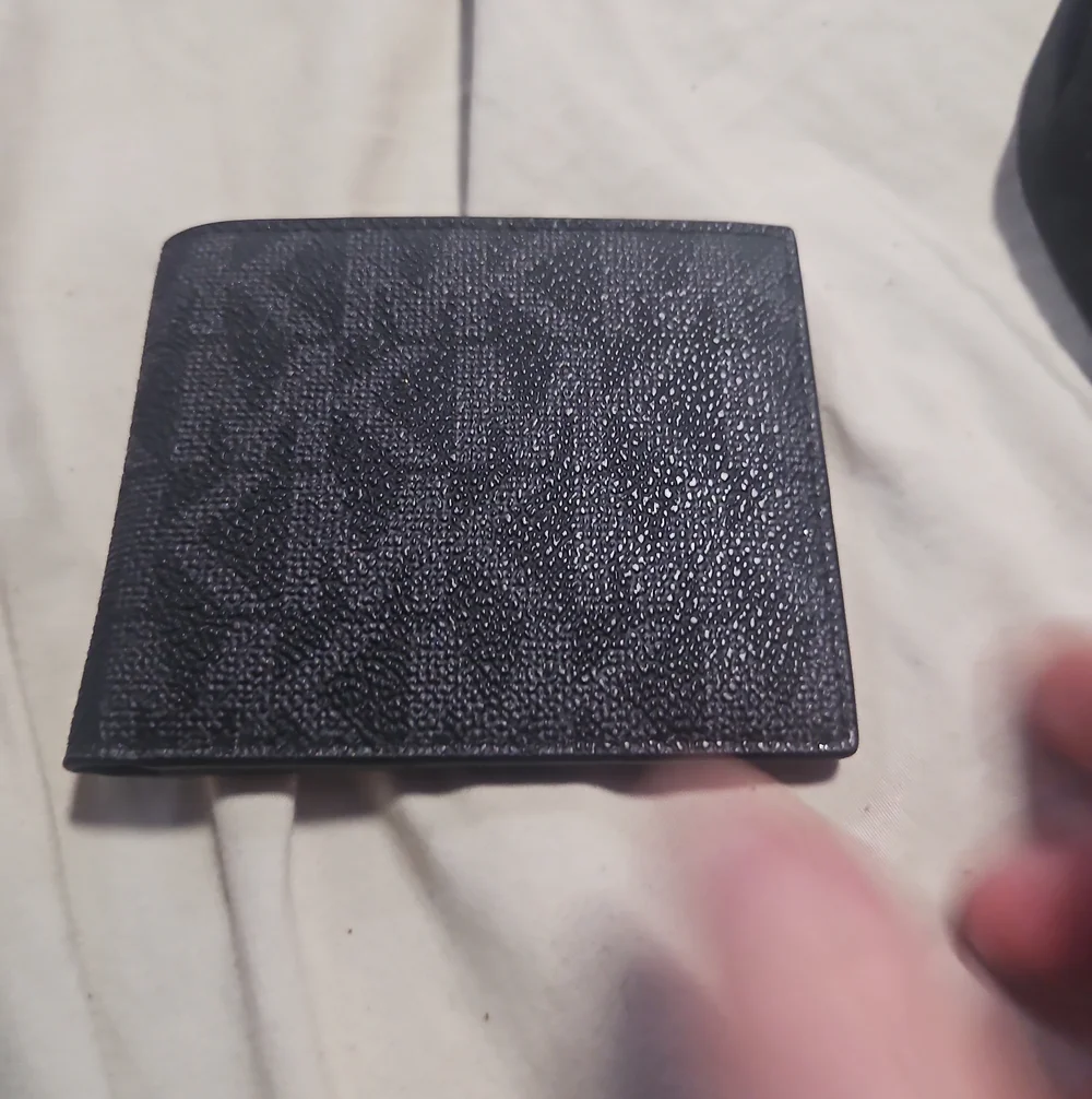 Michael Kors Black Textured Leather Card & Key Holder